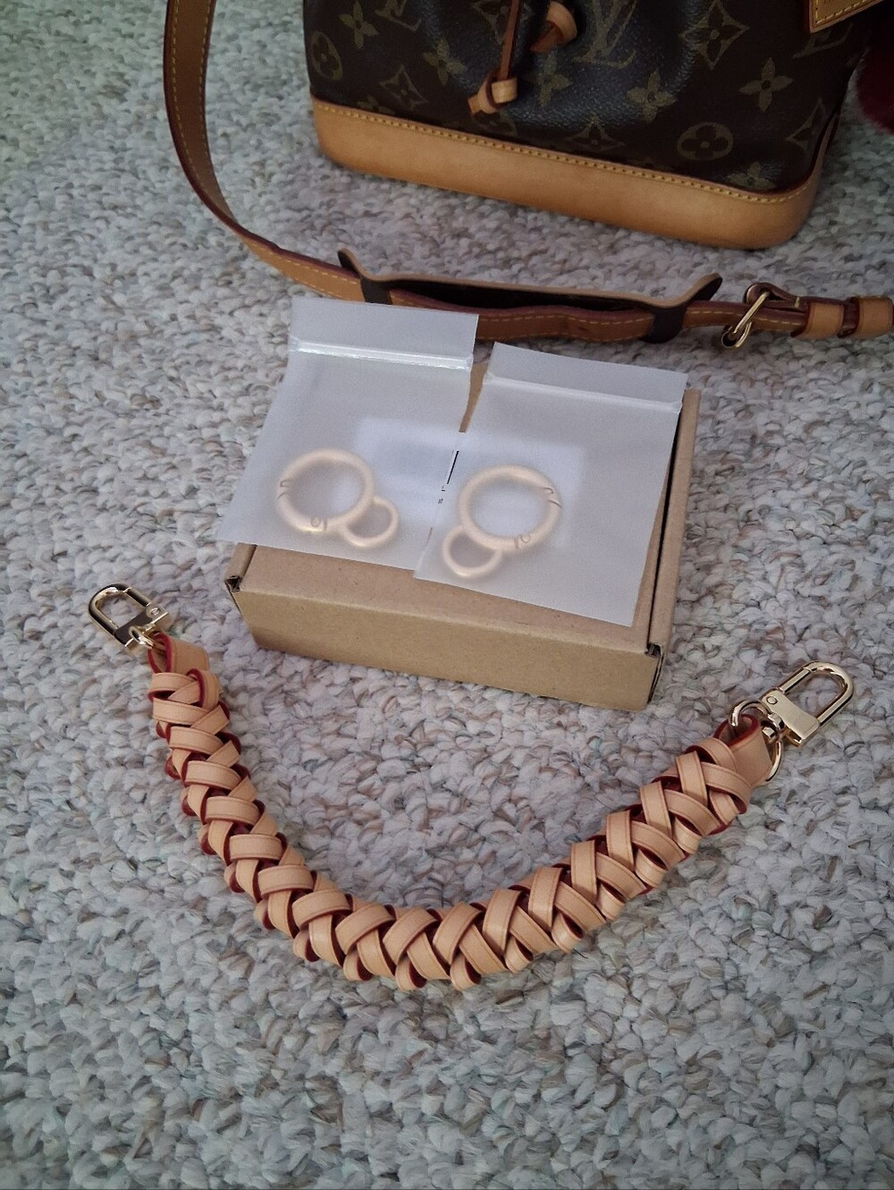 Genuine Vachetta Leather Braided Handle - Picture 3 of 7